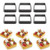 Set 6 rame microperforate pentru tarte - Patrate
