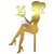Cake Topper Sitting Barbie Sc