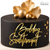 Topper frontal tort Boldog születésnapot – 12 × 6 cm, 1, tomvalk.ro