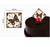 Decoratiuni din ciocolata - Patrat cu fluture KS.008 - cutie 288 buc