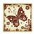 Decoratiuni din ciocolata - Patrat cu fluture KS.008 - cutie 288 buc