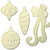 Set 4 decupatoare cu ejector - Model Craciun (MD420)