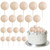 Set 19 sfere plastic pentru ornat torturi - Crem (Maro deschis)