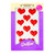 Set 12 decoratiuni din zahar Inimi - Rosu