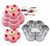 Set 3 bucati Forme pentru tort multietajat, 3 Marimi, Inox - T12216
