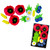 Decoratiuni comestibile din zahar - set Maci premium (16 elemente)