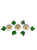 Decoratiuni comestibile din zahar - set 3 flori + 6 frunze - Musetel - ALB