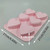 Forma Silicon pentru briose - Inimi - 6 alveole, 2 modele - T13138