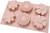 Forma Silicon pentru briose - Flori - 6 alveole, 3 modele - T13146