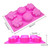 Forma Silicon pentru briose - Flori - 6 alveole, 3 modele - T13146