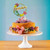 Topper tort Happy Birthday cu flori si fluturasi - T090323