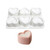 Forma de silicon inimi cu 6 cavitati - T14036