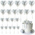 Set decor tort - 20 inimi - Argintiu