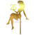 Cake Topper Sitting Lady IV