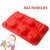 Forma de silicon cu 6 modele de Craciun - 6 alveole - T13125