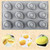 Forma de silicon cu 12 cavitati - Mango