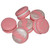 Decoratiuni comestibile din zahar - set Macarons Roz/Argintiu
