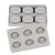 Forma de silicon cu 6 cavitati - Boabe de cafea - T15014