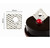 Decoratiuni din ciocolata - patrat DK.008 - cutie 240 buc