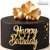 Topper frontal tort Happy Birthday – HBD08 – 12,5 × 6 cm, 1, tomvalk.ro
