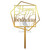 Topper tort Happy Birthday geometric – HBD-P26 – 13 cm, 1, tomvalk.ro
