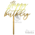 Topper tort Happy Birthday  – HBD-P21 – 14 cm, 1, tomvalk.ro
