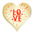 Decoratiuni din ciocolata - Inimi love B - cutie 288 buc