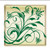 Decoratiuni din ciocolata - patrat decor floral- cutie 288 buc