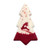 Decoratiuni din ciocolata - Brad alb/ren rosu - cutie 384 buc
