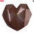 Decoratiuni din ciocolata - Inima 3d - cutie 168 buc