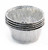 Set 20 forme copt briose termorezistente - Argintiu 6x4 cm