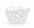 Set 6 invelitori decorative pentru briose - Fluturi - alb