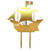 Topper tort Pirates ship