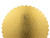 Disc tort gros ondulat auriu/argintiu - 30 CM - pachet 25 buc.