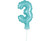 Topper tort balon cifra 3 Albastru