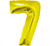 Balon Folie 92 cm - Cifra 7, Auriu