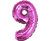 Balon folie 35 cm - Cifra 9, Roz
