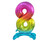 Balon folie decorativ 74 cm - cifra 8, curcubeu