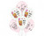 Set 6 baloane latex 30 cm - Baby girl Cute Teddy