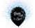Set 4 baloane latex 30 cm - Boy or Girl, confetti albastre
