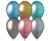 Set 50 baloane latex 33 cm - Mix Metalic
