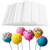 Set 100 betisoare lolipops - 10 cm - ALB