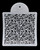 Sablon decorativ tort, patrat, model T08146