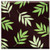 Decoratiuni din ciocolata - Patrat decor frunze tropicale - cutie 288 buc