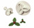 Set 3 decupatoare cu embosator - frunze ch