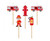 Set 5 lumanari tort - Pompieri