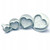 Set 4 decupatoare cu ejector - Inimi cu model