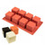 Forma de silicon cu 8 cavitati Cube - T12145