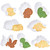 Set 8 Decupatoare cu embosator Dinozauri - T09570