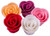Decoratiuni comestibile din zahar - set 5 Trandafiri MN - ALB